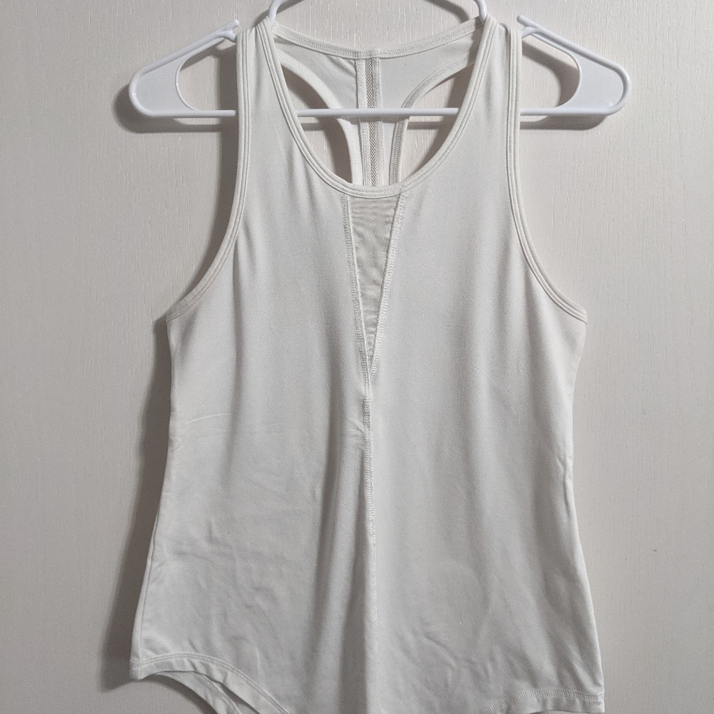 ZYIA White Effortless Tank, size small